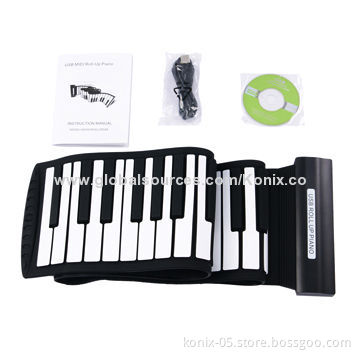 Portable flexible 88 keys roll up piano for wholesale